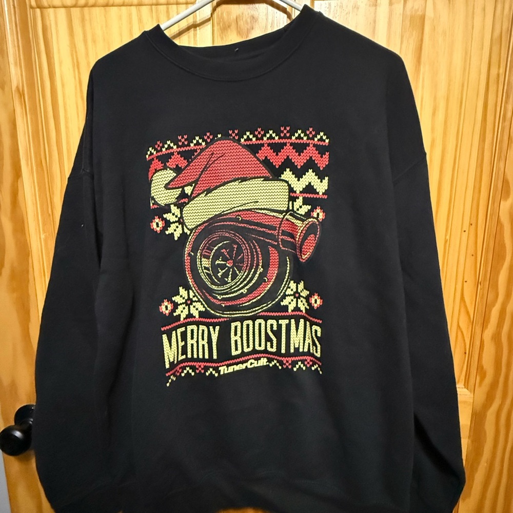 Turbo-Themed Black Sweater